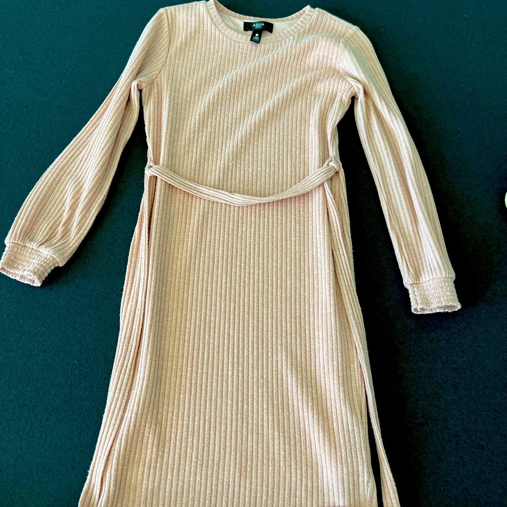 Sweater dress - color creamy rose/light pale pink